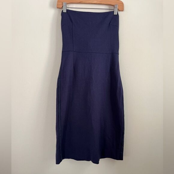 GAP Navy Blue Strapless Body Con Dress | Size 2 - Picture 1 of 7